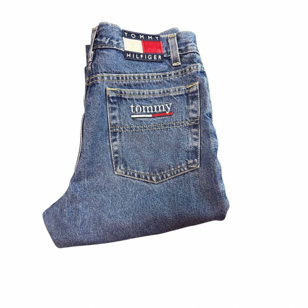 Tommy Hilfiger Vintage Straight Leg Jeans Size 5x30 Classic Blue Denim